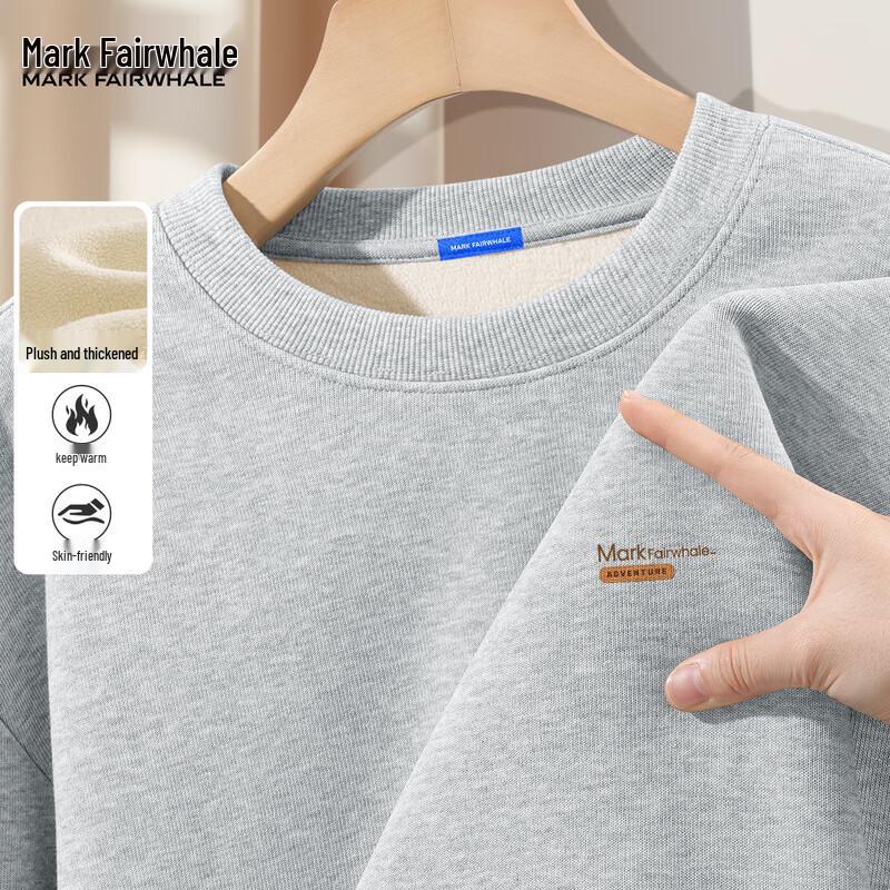 Mark Fairwhale Herren Plüsch Rundhals-Sweatshirt