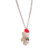Plush Doll Christmas Necklace Lanyard Long Necklace Cute Sweater Chain Pendant  Girl