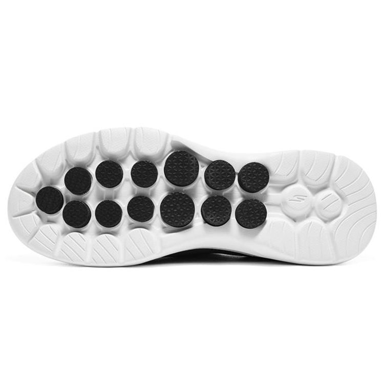 Skechers Go Walk 6 Hyper Burst Fabric Minimalist Versatile Foam Technology Slip-On Sports Low-Top Casual Shoes Men sneakers Black White 216272-BKW