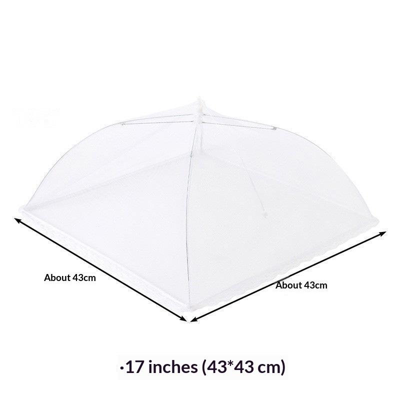 Collapsible Mesh Food Cover Insect Proof Dense Net Reinforced Frame Reusable for Home Kitchen Patio BBQ Picnic Food Guard