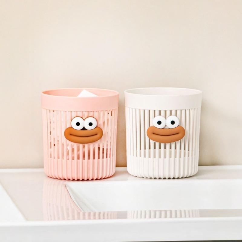 Faltbarer Hohl-Schüler-Stifthalter - Niedliche Cartoon-Büro-Schreibtisch-Aufbewahrung Runde Aufbewahrungsröhre