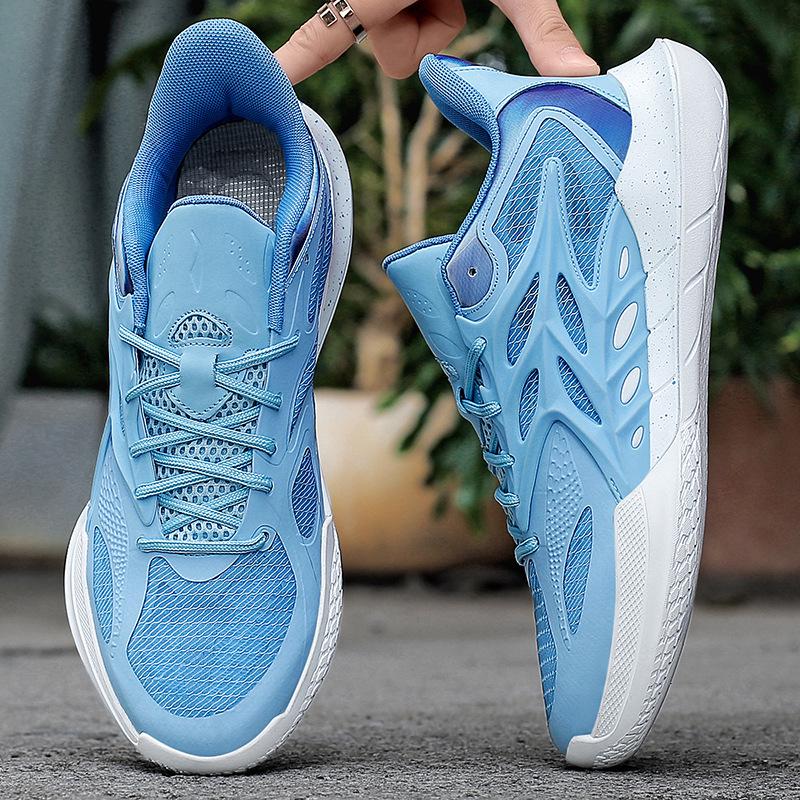 Ultra-Light Men's Youth Basketball & Running Shoes - Breathable, Non-Slip, Wear-Resistant, Low-Top
