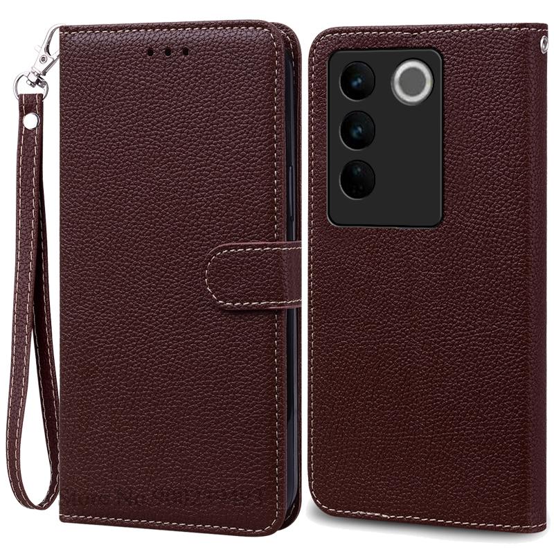 For Vivo V27e 4G Case Wallet Leather Flip Cover For Vivo V27E Case Stand Book Cover For VIVO T2 4G  Case Soft Silicone Fundas