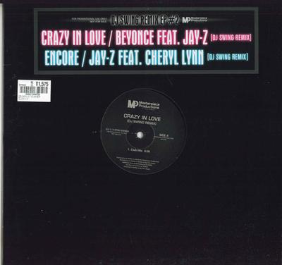 12inch Record BEYONCE  Crazy In Love MPR002 MASTERPIECE PRO 2008 Japan Rap  HipHopRB Used