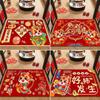 60*40cm New Year Red Floor Mat Cartoon 2026 Year Festive Decoration Door Mat Anti-slip and Stain-resistant