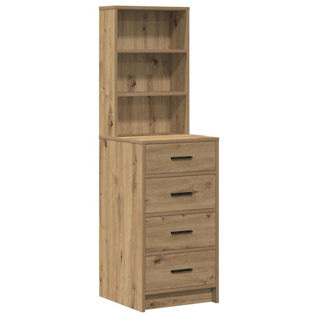 Makeup Table 2 pcs Brown 50 x 41 x 135 cm Engineered Wood