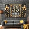 55th Birthday Celebration Banner Party Decorations Home Garden Studio and Outdoor Activities
