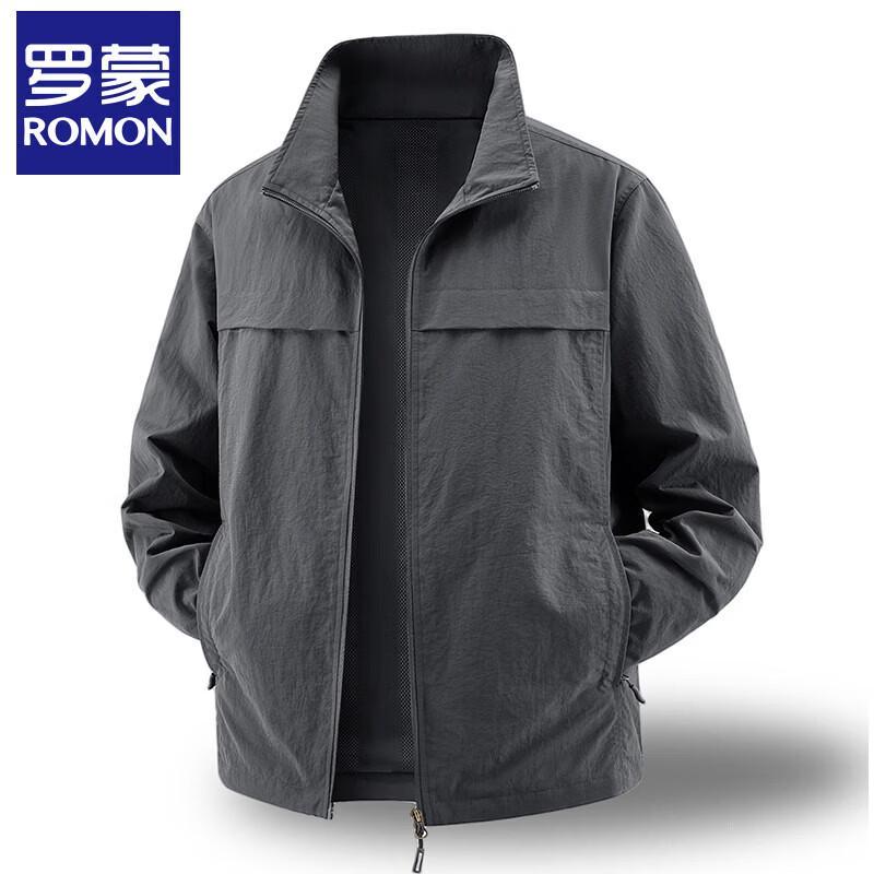 Romon Men's Stand-Collar Lightweight Outdoor Jacket