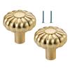 Pack of 2 Practical Brushed Gold Cabinet Handle Zinc Alloy Drawer Pull for Bedroom Bathroom Furniture Daily Use