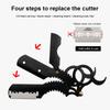 Manual Straight Razor Side Shaver Holder, Beard and Facial Epilator, Shaver Holder with Stainless Steel Hairdresser Razor