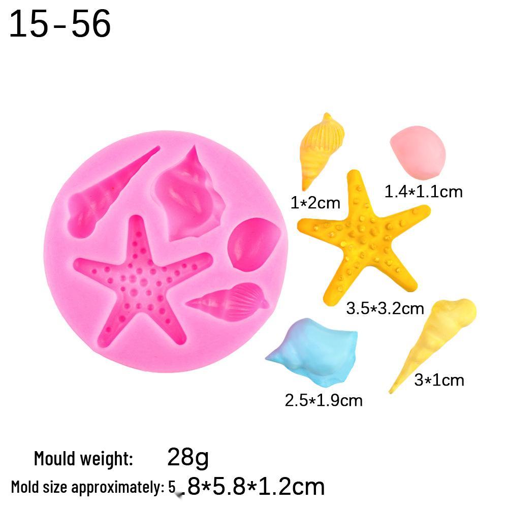 

Ocean-Themed Silicone Mold: Seashell & Starfish for Cake, Chocolate, Fondant, and Resin Crafts
