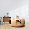 Cat Tunnel Cave Bed Removable Scratch Resistant Training Toy Washable with Zipper House for