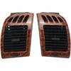 1Pair Compatible With Toyota Camry 2001-2006 Car Front Air Conditioner Outlet Grille 55650-AA020 55650-AA030 AC Air Vent Assembly(Woodgrain)