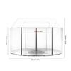 360 Degree Rotating Pen Holder 6 Compartment Clear Acrylics Pen Holder Desk Organizers Art Supply Organizers Storage Box