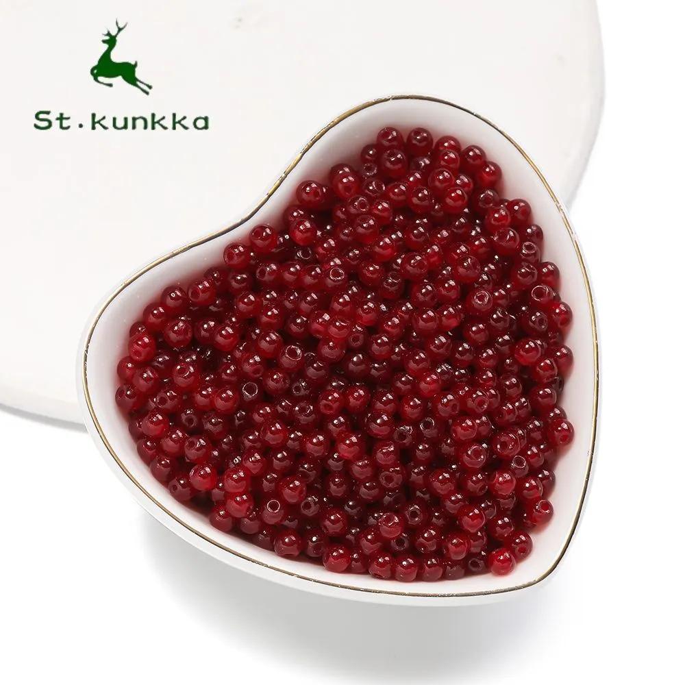 Bead, 8 g, 100 pcs, brown red