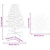 Wooden Christmas Tree for Decorating 60 Cm Solid Pine Wood