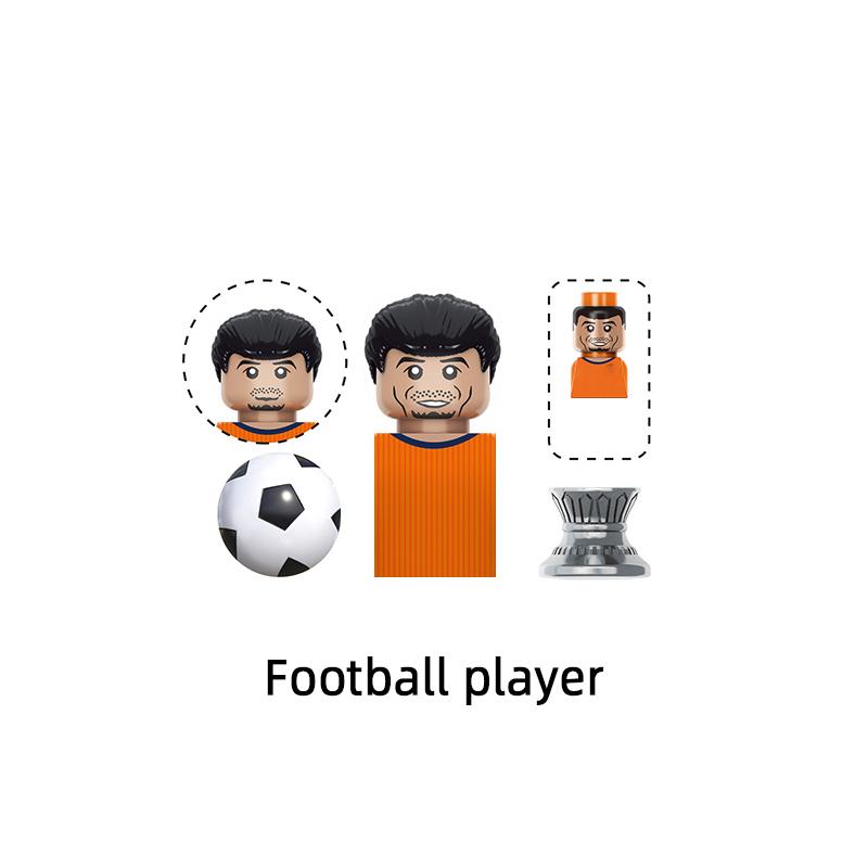Der berühmte Fußballspieler Star Nummer 7 8 10 4 9 18 Modellbausteine MOC Steine Set Geschenke Spielzeug Für Kinder TV6507