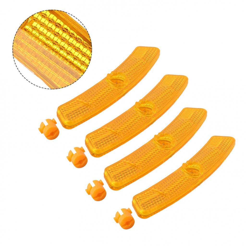 Clip Bicycle Reflectors Front Rear Mount Reflective