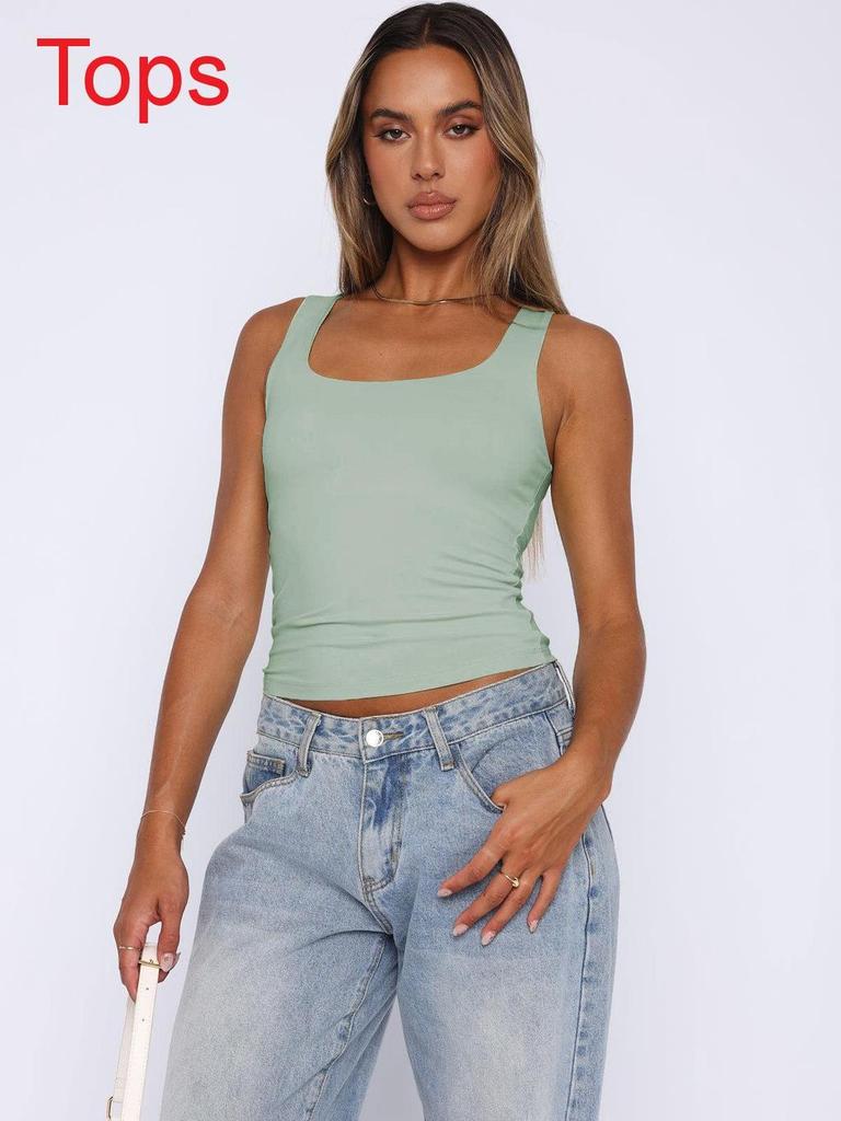 Y2k Sexy Crop Top With High Elastic Polyester For Streetwear Girls