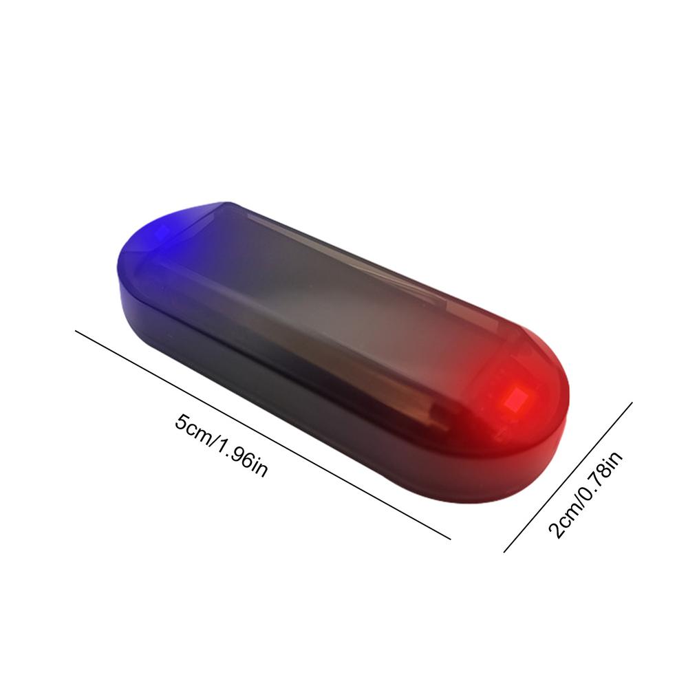 Car Fake Security Light Solar Powered Simulated Alarm Wireless Warning Anti-Theft Caution Lamp LED Flashing Lights Tools