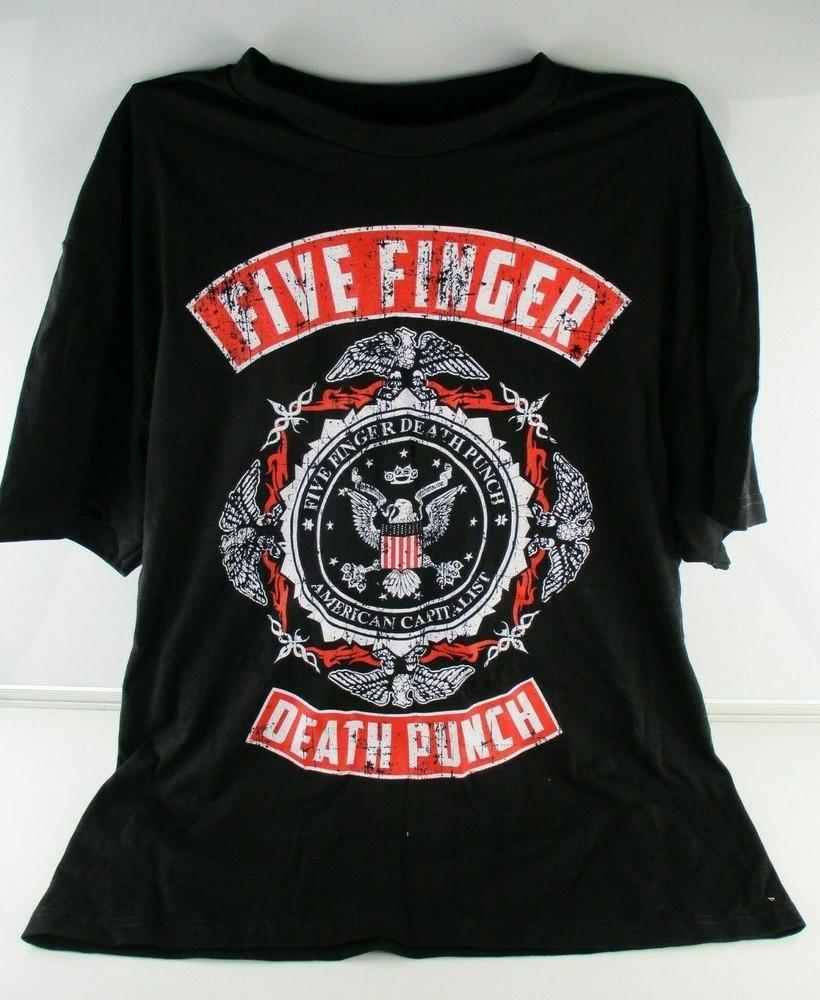 

American Capital Five Finger Death Punch Shirt Black Size S-234XL Unisex EM1370 Unisex T-Shirt XXXXL