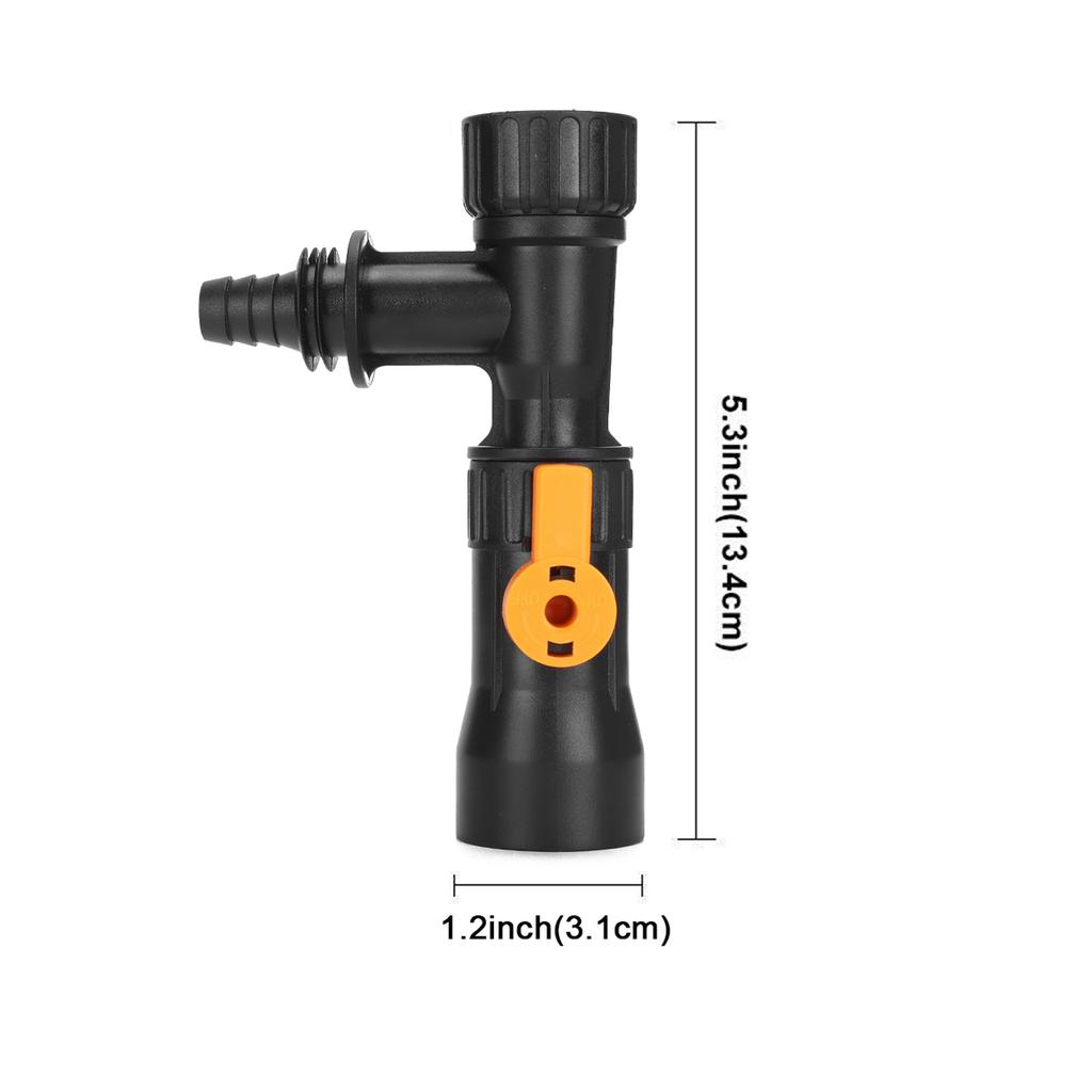 Faucet Water Changer, Easy Aquarium Water Replacement Water Changer Faucet Connector Nozzles Pump with 2 Faucet Adapters Plastic