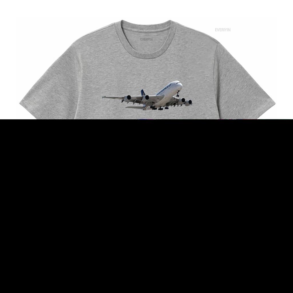 Air France Airbus A380 Flugzeug T-Shirt für S M L XL XXL vintage gewaschen atmungsaktiv homme Unisex Designer Kleidung