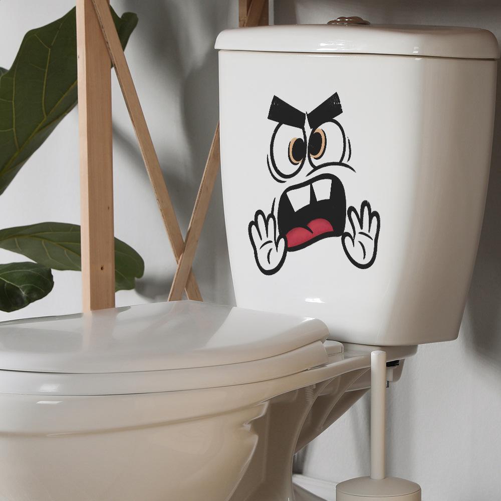 Creative and Funny Expression Stickers for Bathroom and Home Wall Decoration