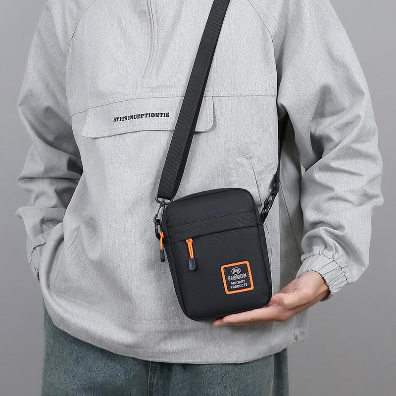 Men's Waterproof Casual Shoulder Bag Multi-Functional Outdoor Crossbody Bag Phone Bag