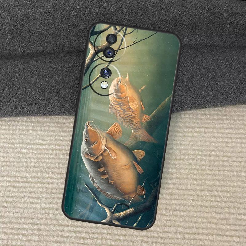 Carp Fishing Case For Honor Magic 7 Pro 5 6 Lite Honor 200 Pro X9b X9a X8b X8a X8 X9 X9c 50 70 90 Cover