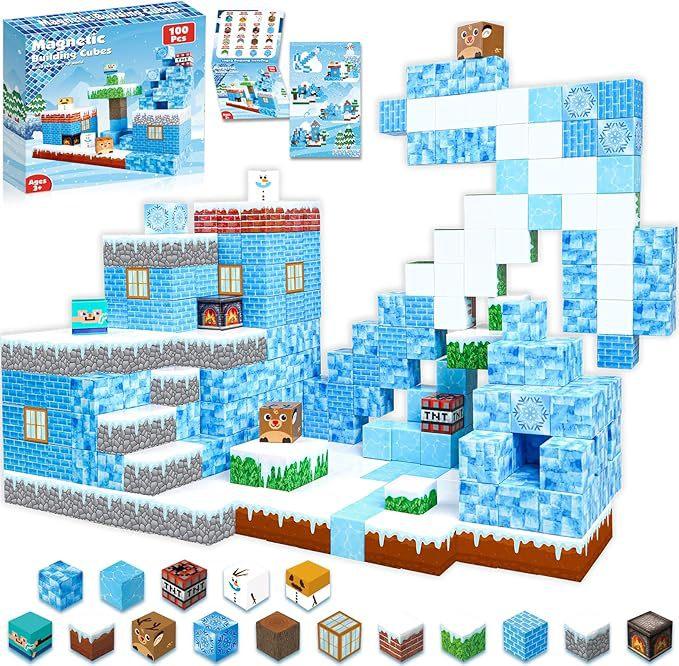 Creative Street View Magnetic Building Block Bricks Architectural Kit Diy Model Kids Tech Toy For Kid Gift