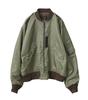 WAIPER US Military Flight OD 36 Inc. L-2 Jacket, MIL-J-5391 Model, (WP19) (Size (S) OD)