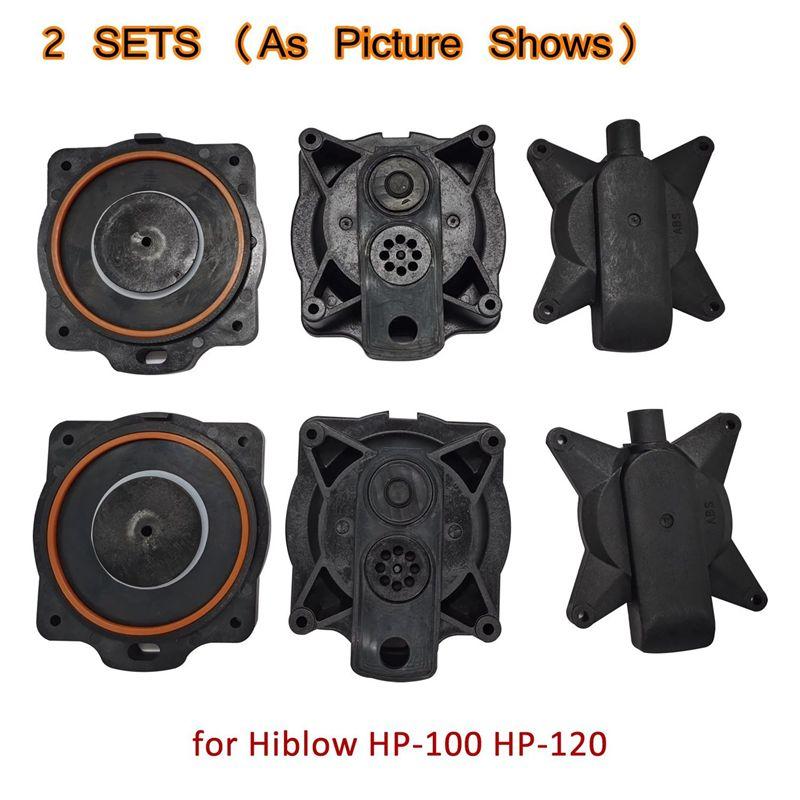 2X Air Pump Diaphragm Rebuild Repair Kit for Hiblow HP-100 HP-120 Septic Air Pump 80PD000040