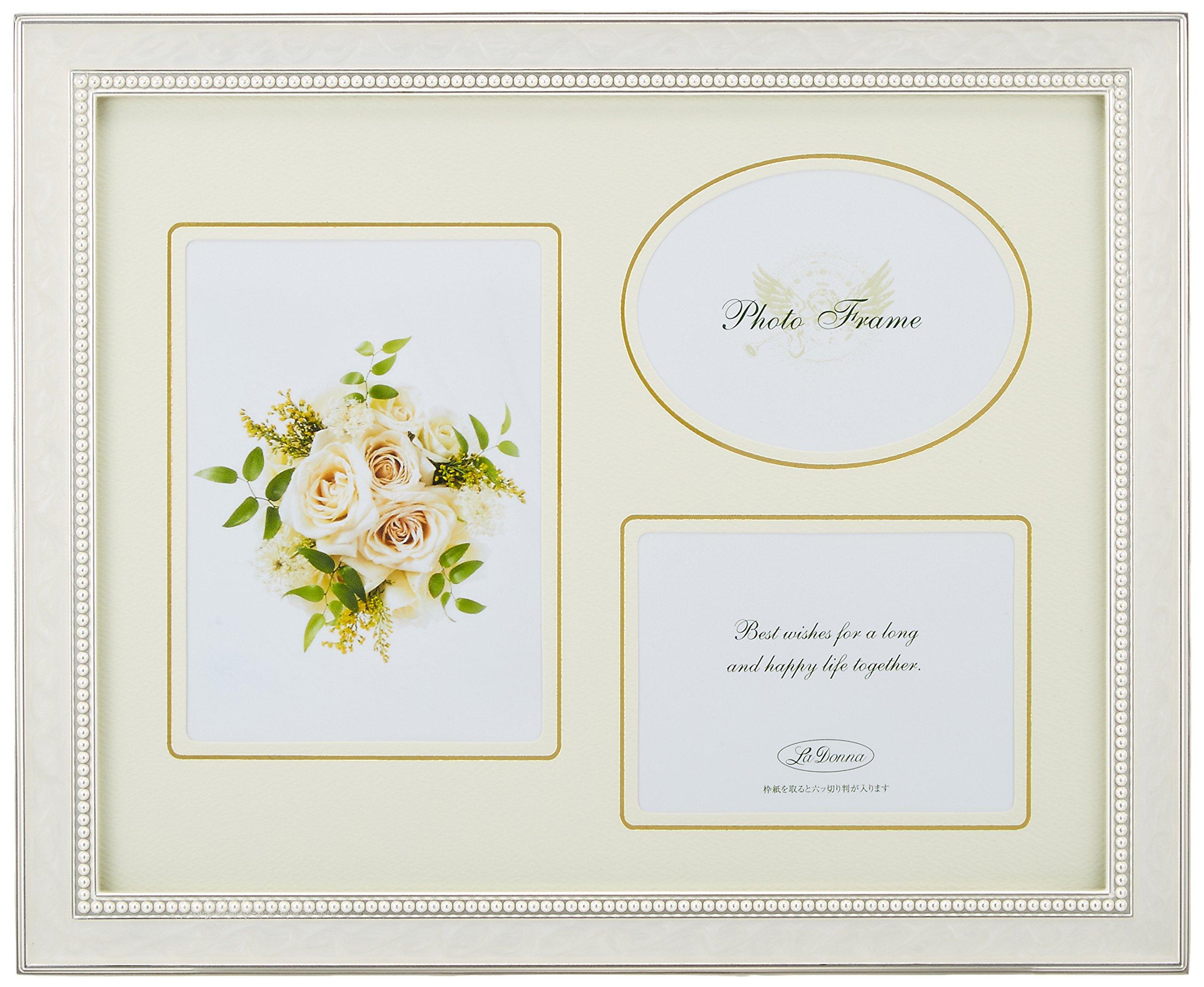 

LADONNA Living Photo Frame White 6-cut 3-window NP06-06-WH білий
