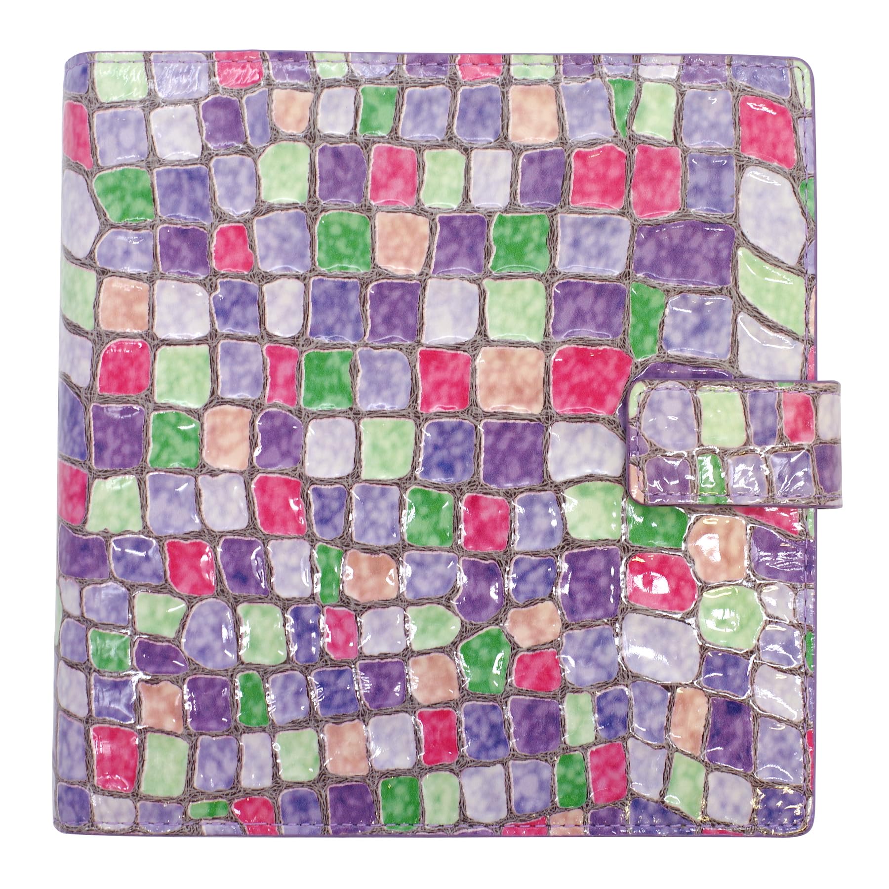 

System Notebook Sainte Chapelle 25mm Belt Enamel Genuine Leather HB×WA5 [Purple] 6156-0