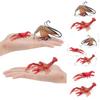Detailed Plastic Lobster And Shrimp Models For Realistic Aquatic Themed Decor