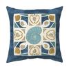 Blue Theme Simple Pattern Printed Pillow Cover Home Decor Geometric Mandala Sofa Cushion