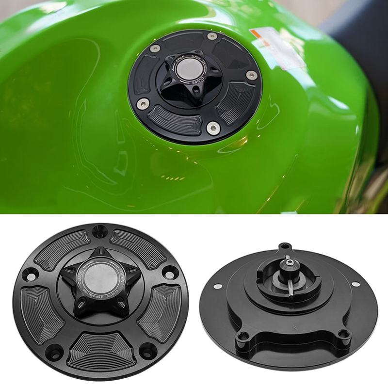 Gas Fuel Tank Cap For Kawasaki Z800 2013-2016 Z750 2007-2012 Z1000 2003-2024 Z1000R 2017-2018 Z1000SX H2 H2R Z750R Z125 ZZR600