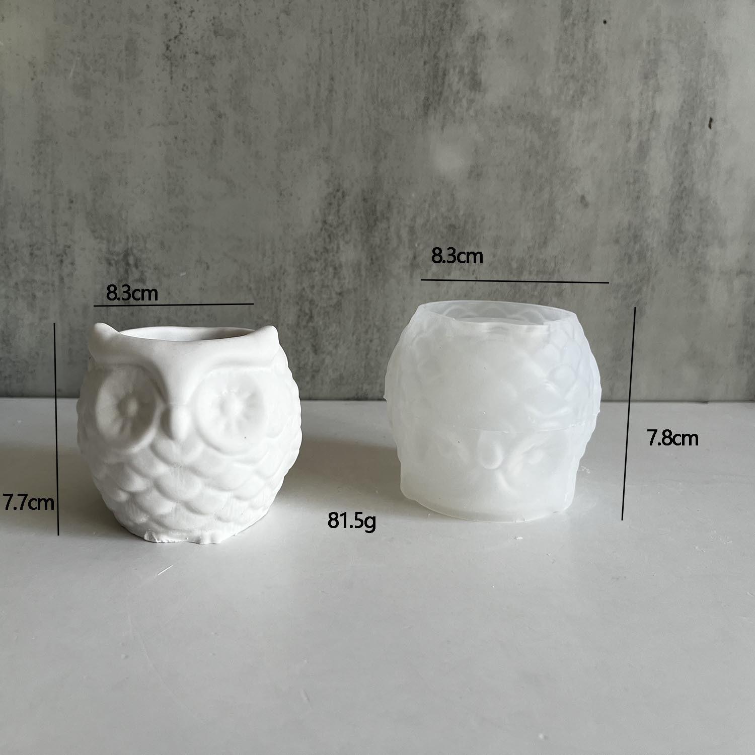 

Многоживотное Сова Толстоголовая Рыба Суккулентный Кашпо Силиконовая Форма DIY Гипс Бетон Раковина Подсвечник Форма Настольные Украшения