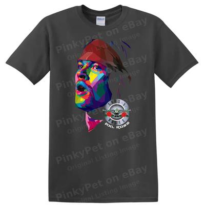 Colorful Geometric Portrait T Shirt Music Art Design Graphic Tee