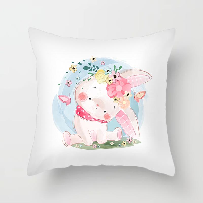 Heimdekoration Klein Frisch Cartoon Muster Schlafzimmer Wohnzimmer Kissenbezug Tierische Serie
