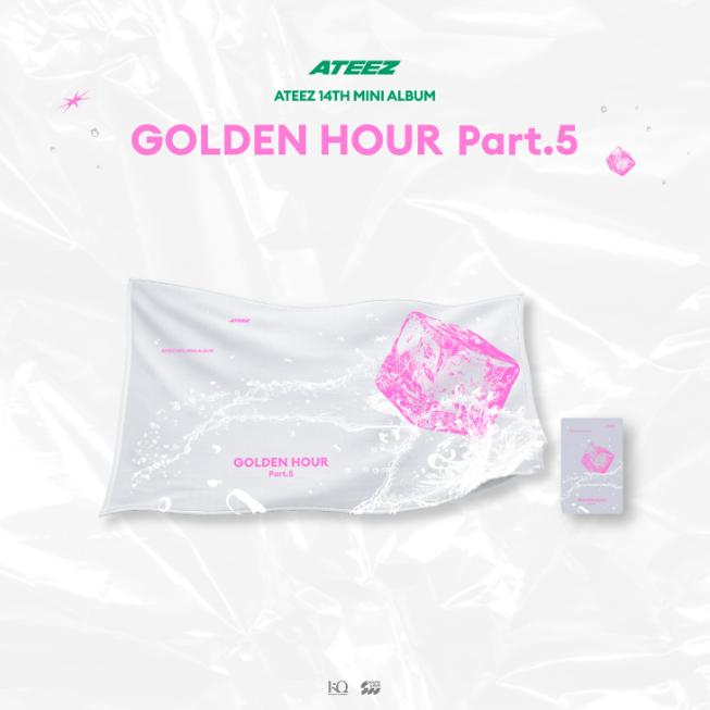 Предзаказ ATEEZ POP-UP Store GOLDEN HOUR: Часть 5 Полотенце со слоганом