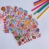 10 Sheets 3D Puffy Stickers for Kids Cute Cartoon Animal Stickers Scrapbook Stickers for Children Gift for Boys and Girls