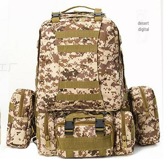 55L Multifunktions-Rucksack für taktisches Bergsteigen und Radfahren - wasserdichte Outdoor-Sporttasche mit doppelter Schulter
