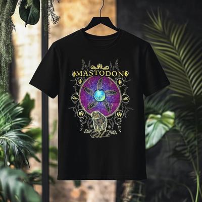 Maglietta Mastodon Nera Cotone Unisex Tutte le Taglie S-3XL Merch Band Rock Concerto Metal