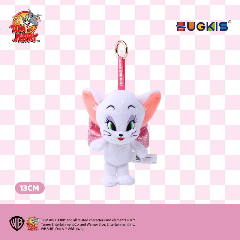 Tom & Jerry Plush Toys: Cat Pendant & Mouse Keychain Charms for Kids