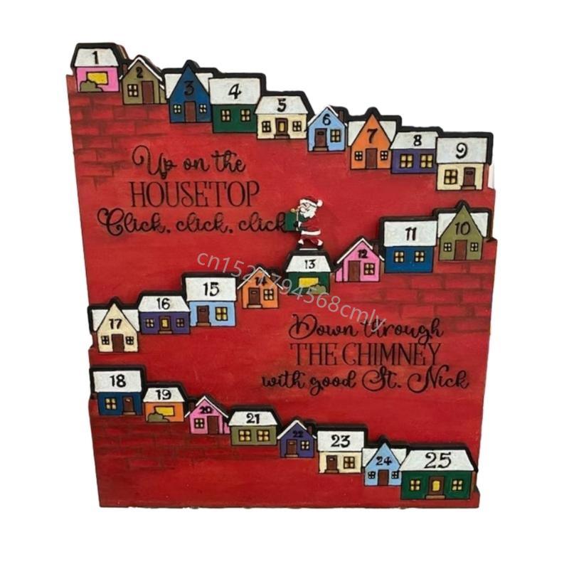 

Christmas Advent Calendar 2025 Christmas Santa Countdown Calendars Decor 6XDE
