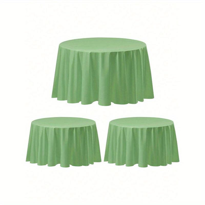 

1 шт. Салфетки из пластика шалфеевого цвета для прямоугольных столов, светло-зеленая одноразовая скатерть, водонепроницаемая скатерть шалфеевого цвета зелёный