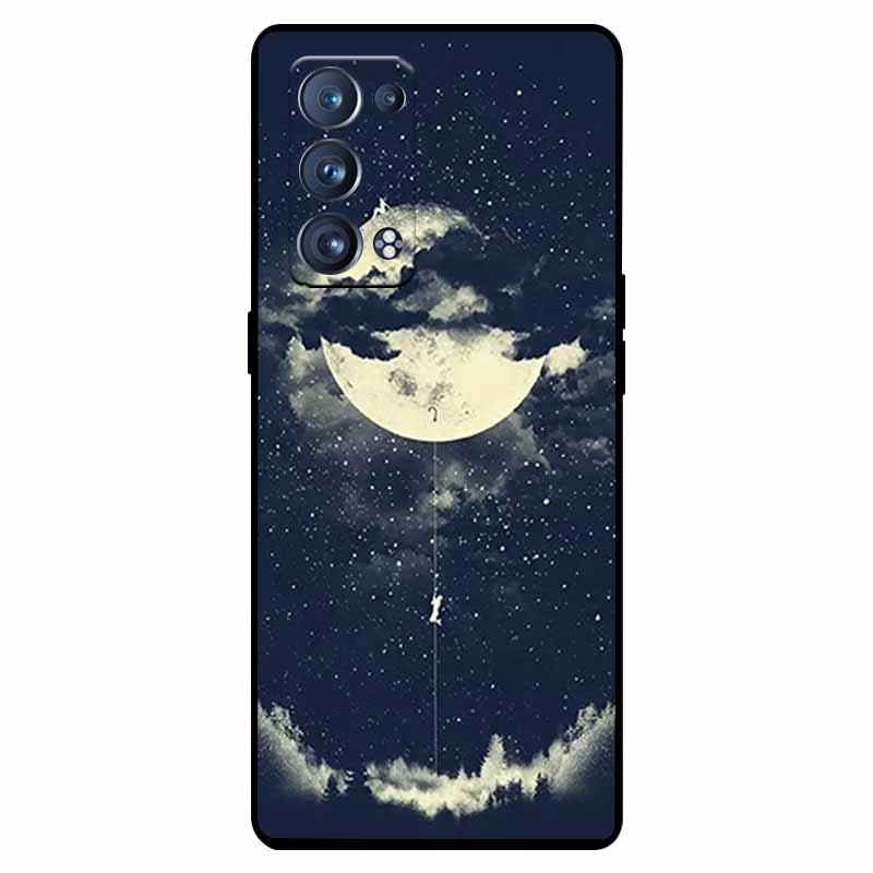 For Oppo Reno 6 Pro 5G Case Snapdragon Shockproof Soft Silicone TPU Back Cover For Oppo Reno 6 Pro CPH2247 Phone Cases Cute Capa