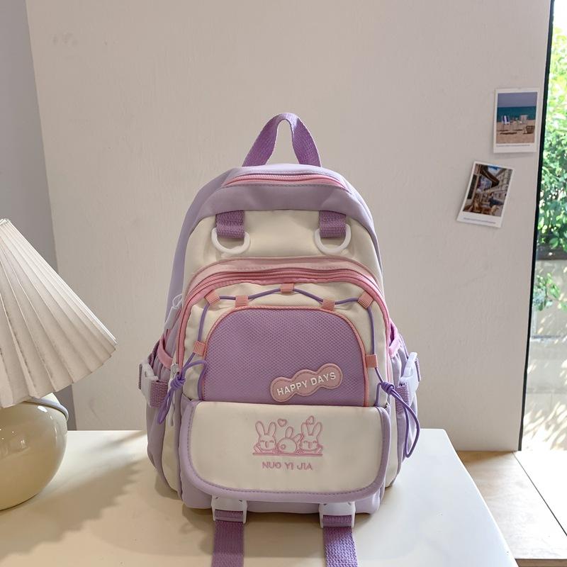 Backpack Academy style contrasting colors new schoolbag lightweight mini backpack niche cute fresh girl back